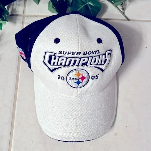 🖤💛 Vintage 2005 Steelers SuperBowl Champions Cap 🖤💛 - Picture 2 of 4
